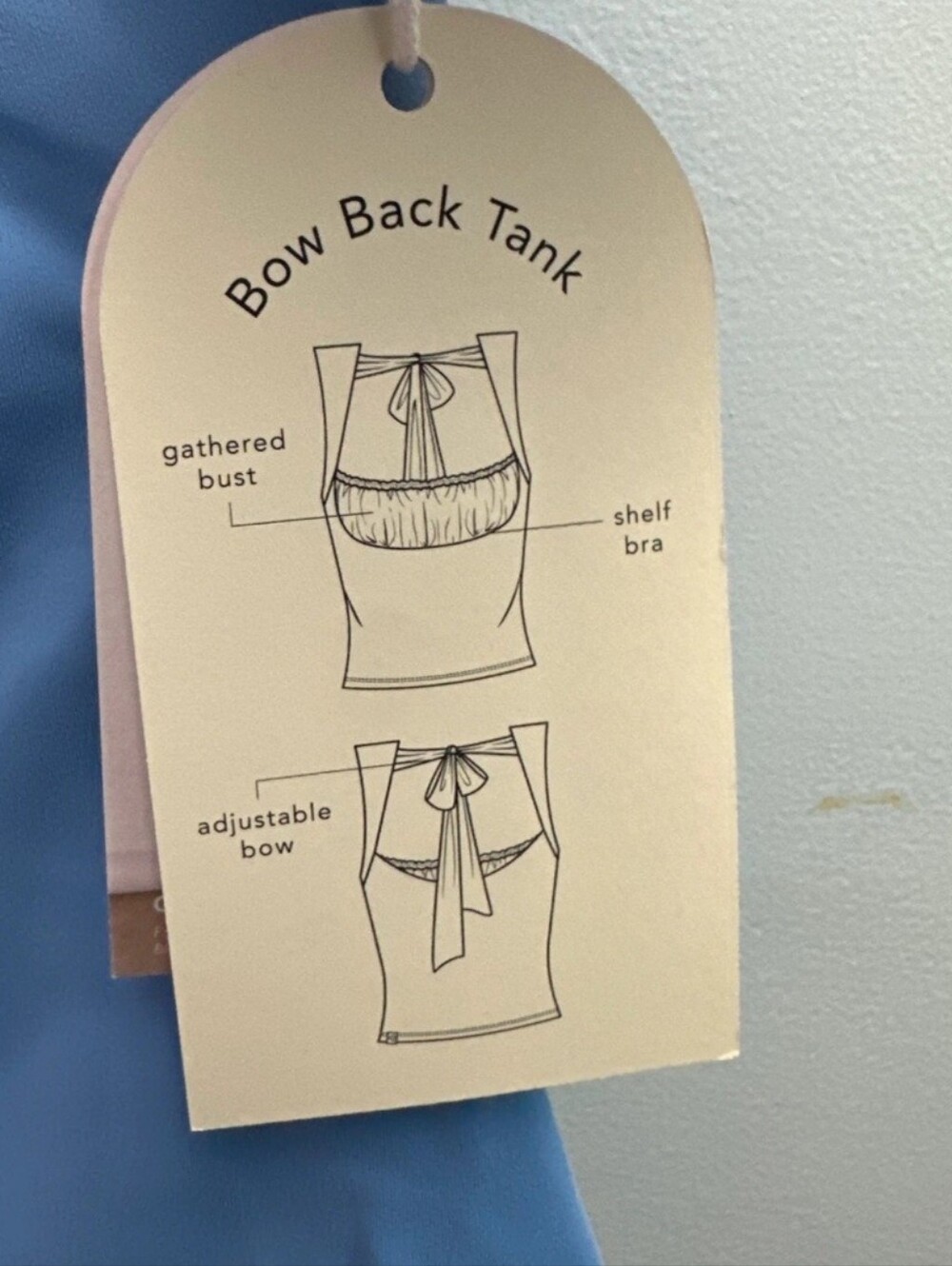 New Blogilates BalletCore Bow Back Tank Top - Picture 5 of 6